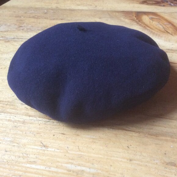 Kangol Anglobasque Navy Beret 100% Pure Virgin Wool England Cap Size 59 | 7 1/4 - Picture 5 of 5